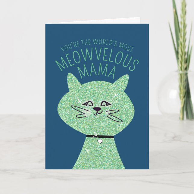 Carte Maman Chat Mieuxvelouse (Devant)