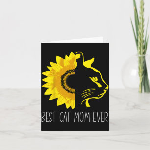 Carte Maman chat toujours tournesol - fête des mères mam