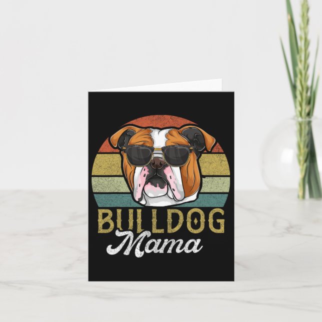 Carte Maman chien bouledogue français Maman  (Devant)