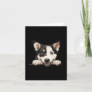 Carte Maman Chien de Canaan Papa Regardant Chiot