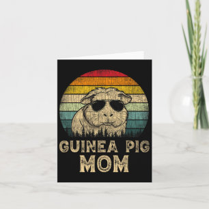 Carte Maman cochons d'Inde vintage Maman amateurs de coc