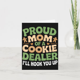 Carte Maman commerçante de biscuits fière maman drôle de