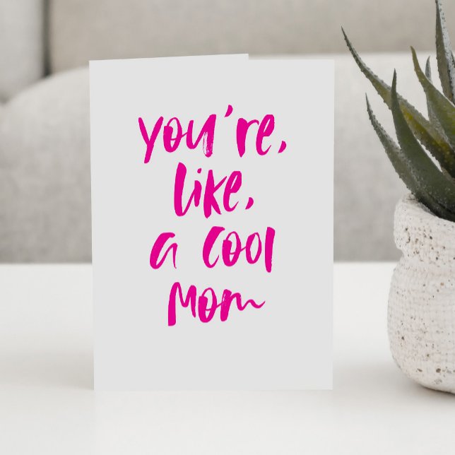 Carte Maman cool fun audacieux Joyeuse fête des mères (Créateur téléchargé)