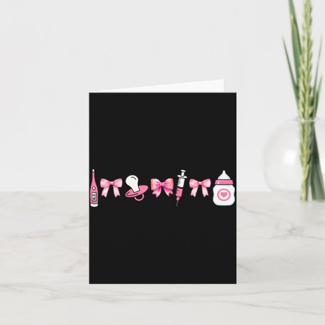 Carte Maman Coquette Bébé Mbu Infirmière Post-partum Rn  (Devant)