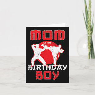 Carte Maman De Anniversaire Karate Taekwondo Boy Martial