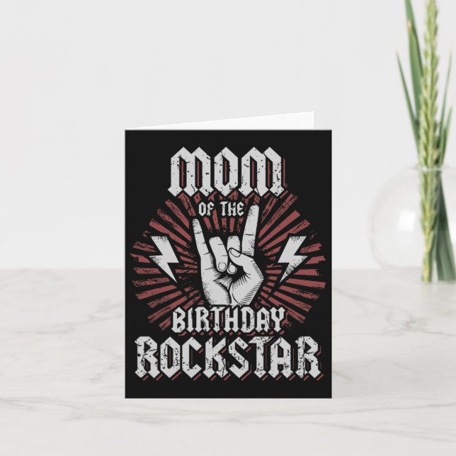 Carte Maman De Anniversaire Rockstar Matching Rocker Roc (Devant)