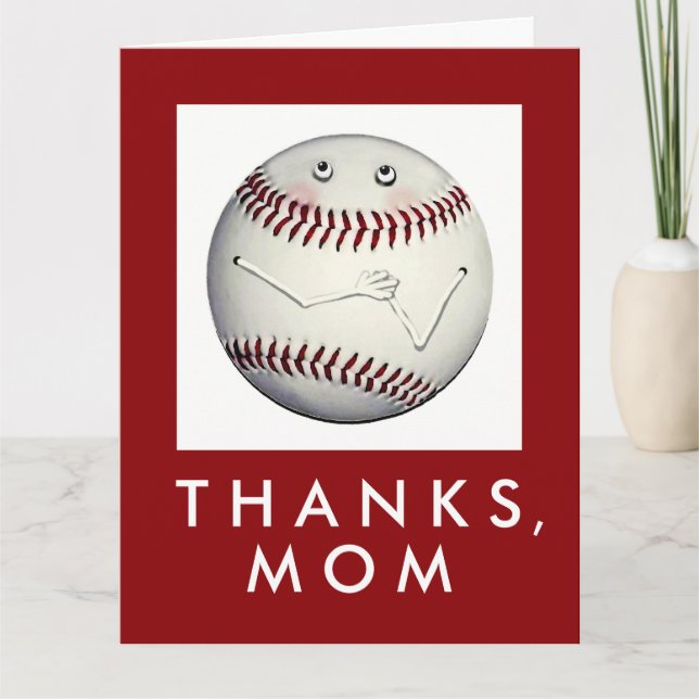Carte Maman de baseball (Devant)
