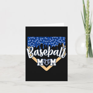 Carte Maman de baseball Plaque de base Crème glacée gout
