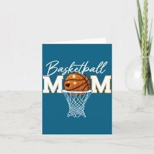 Carte Maman de basket-ball Jour de match de basket-ball