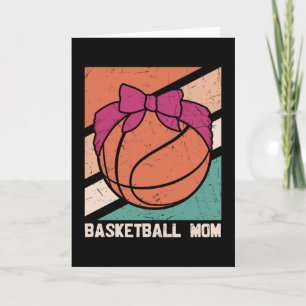 Carte MAMAN de basket Beau design de basketball