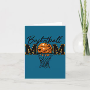 Carte Maman de basketteur Jour de match de basket Design