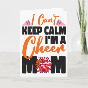 Carte Maman de Cheerleading Cheer Je Ne peux Pas Garder