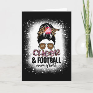 Carte Maman de cheerleading de football américain Les de