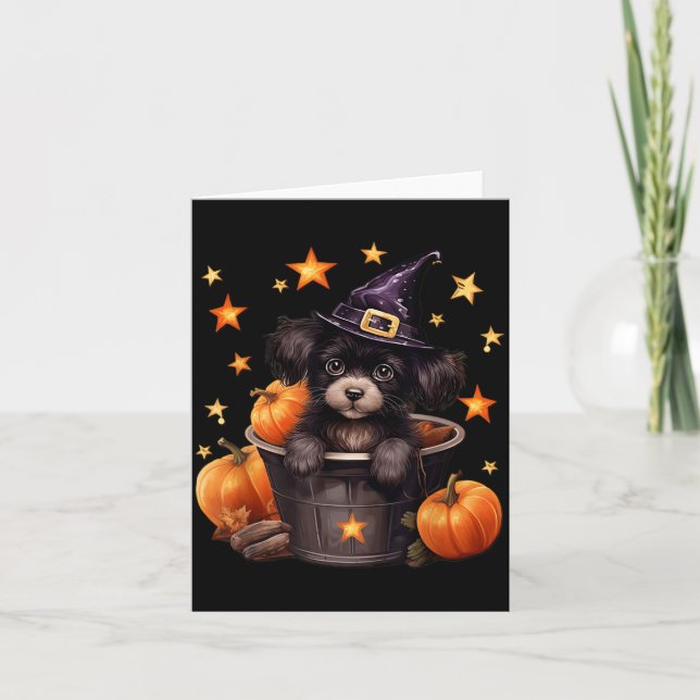 Carte Maman de chien unique pour Halloween Graphique Sor (Devant)
