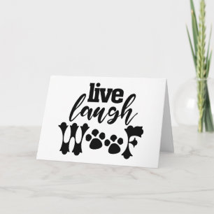 Carte Maman de chien Woof Rigole et Vis Design pour chaq