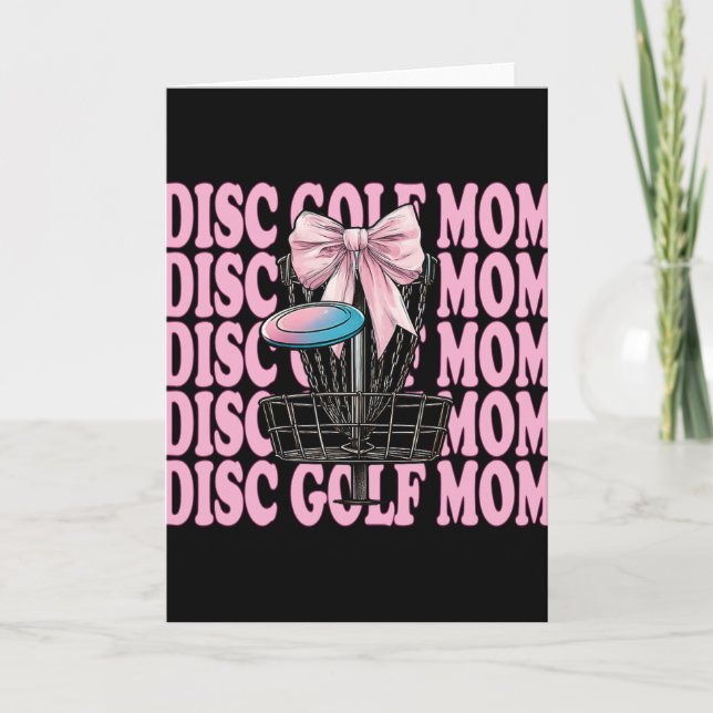 Carte Maman de Disc Golf Mama Fête des Mères Discgolf Co (Devant)