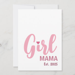 Carte Maman de fille Ét. 2025 Cadeau de nouvelle maman