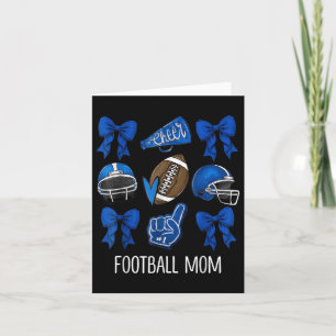 Carte Maman de football de jour de match Coquette Équipe