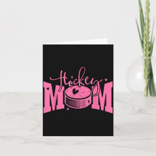 Carte Maman de hockey Joueur de hockey mignon Fête des m