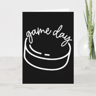 Carte Maman de hockey Parent de sports le jour du match