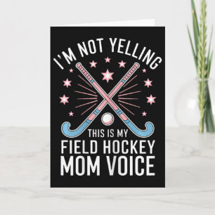 Carte Maman de hockey sur gazon drôle de hockey sur gazo