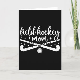 Carte Maman de hockey sur gazon Joueuse de hockey sur ga
