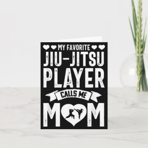 Carte Maman de Jiu Jitsu Brésilien BJJ Arts Martiaux Drô