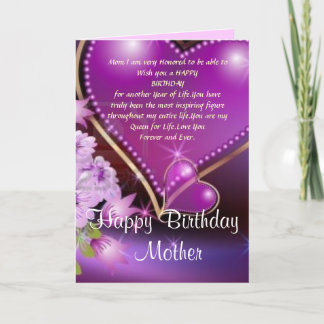 Carte Maman de joyeux anniversaire
