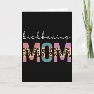 Carte Maman de kickboxing Cadeau drôle de boxe Maman kic