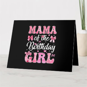 Carte Maman De La Fille Anniversaire Famille Rose Coquet