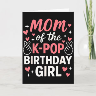 Carte Maman de la fille d'anniversaire K P amoureuses co