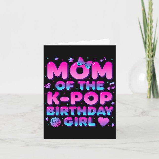 Carte Maman de la filleuse de K-pop pour son anniversair (Devant)