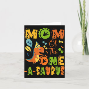 Carte Maman De La Partie Dinosaure D'Un-A-Saurus 1er Ann