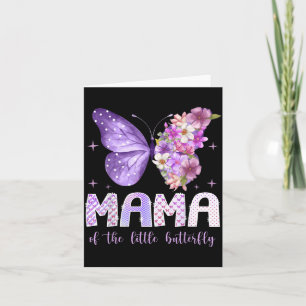 Carte Maman de la petite papillon pour son 1er anniversa