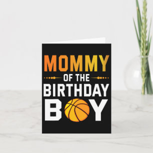 Carte Maman De L'Anniversaire Bysketbyll Joueur Garçon H