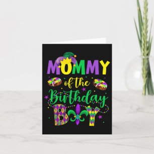 Carte Maman De L'Anniversaire Garçon Chemise Mardi Gras