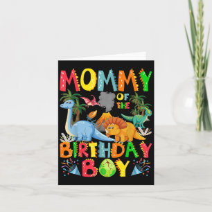 Carte Maman De L'Anniversaire Garçon Dinosaur T-rex Anni