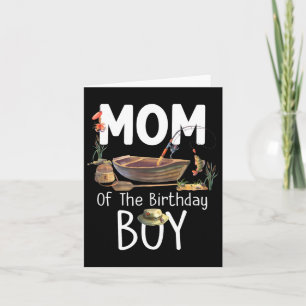 Carte Maman De L'Anniversaire Garçon Pêche Anniversaire 