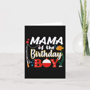 Carte Maman De L'Anniversaire Garçon Pêche Famille Corre