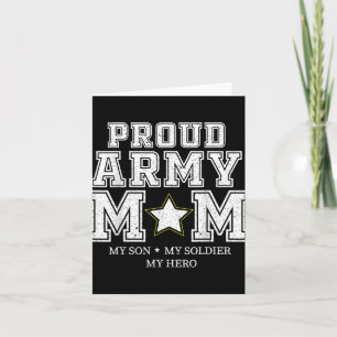 Carte Maman de l'armée fière Mon fils, mon soldat, mon h