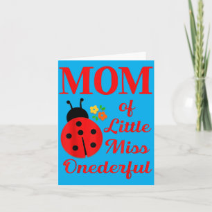 Carte Maman de Little Miss Onederful 1er anniversaire
