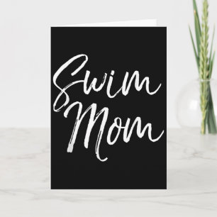 Carte Maman de natation mignonne Cadeau de fête des mère