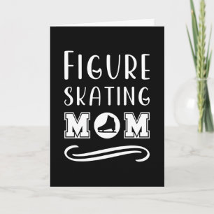 Carte Maman de patineur artistique