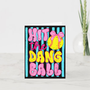Carte Maman de softball de jour de jeu drôle équipe spor