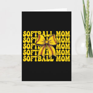 Carte Maman de softball Maman de softball Fête des Mères