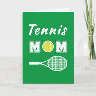 Carte Maman de tennis