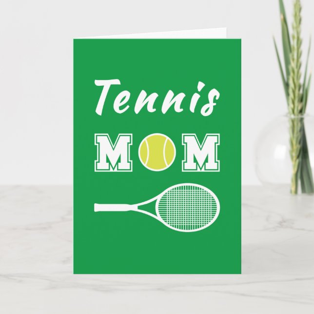Carte Maman de tennis (Devant)