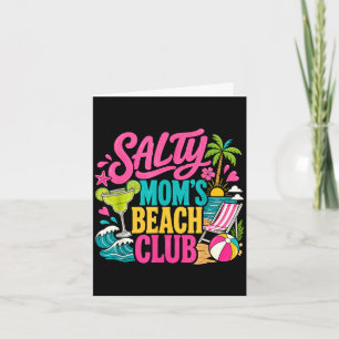 Carte Maman de vacances amusante et salée au club de pla