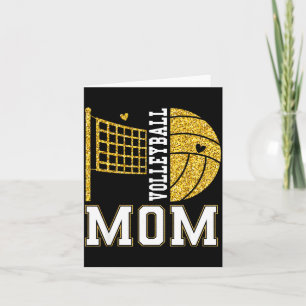 Carte Maman de volleyeuse jour de match saison de volley