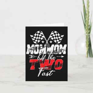 Carte Maman Des Deux Rapides Deuxième Voiture De Course